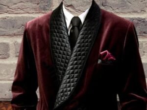 Mens Smoking Jackets Burgundy Velvet Quilted Smoking Jacket Christmas Dinner Jackets Velvet Blazer wedding Groom Wear Jackets XXS US letter