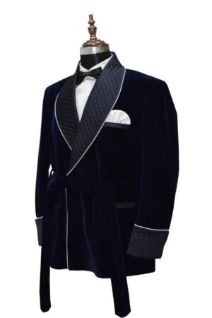 Men's Smoking Jacket Velvet Blazer Tuxedo Blue Velvet Dinner Jacket Party Hosting Jacket Wedding Groom Wear Jackets Designer Jackets XXS US letter