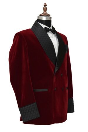 Men Maroon Smoking Jackets Designer Dinner Wedding Party Wear Blazers Coat XXS US letter