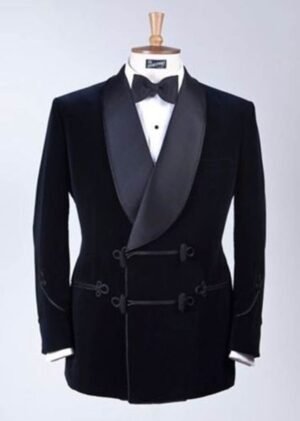 Men Black Velvet Blazer Elegant Luxury Stylish Designer evening Party Wear Coats